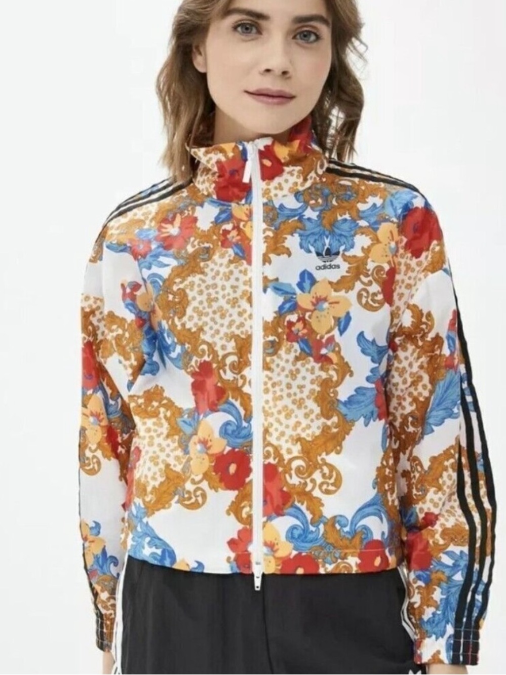 ADIDAS x HER Rare Floral Baroque Zip Jacket